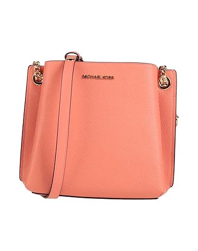 salmon small crossbody salmon pink michael kors in silver crossbody|Michael Kors silver crossbody.